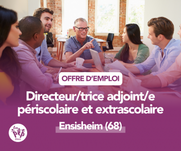 OFFRE D’EMPLOI - Directeur/trice adjoint/e périscolaire et extrascolaire